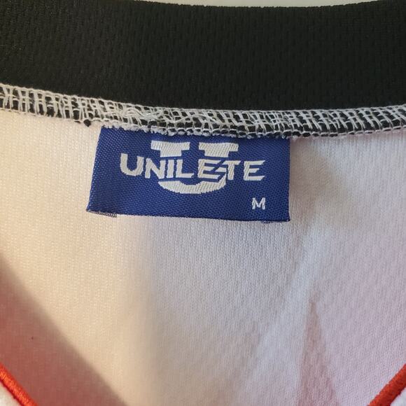 Beverly Hills Basketball Jersey Stitched O White Mens Size M Unilete Dbl Side - Picture 3 of 8